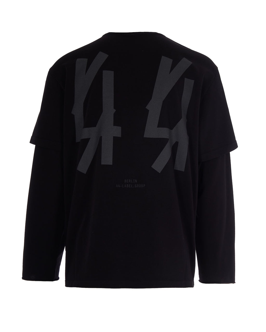 Black double sweatshirt – BLACK + 44 ANTRACITE
