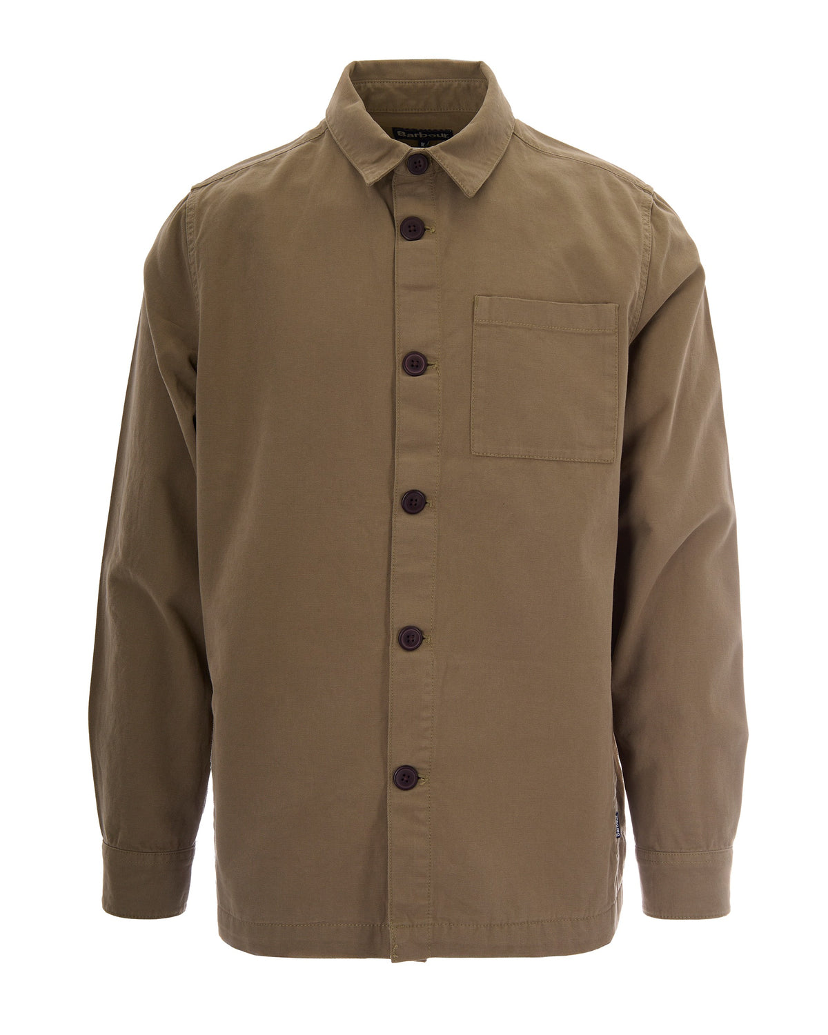 Washed Cotton Overshirt – BLEACHED OLIVE