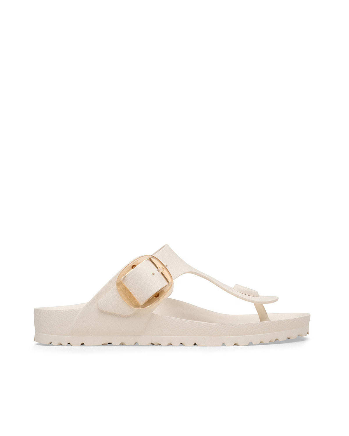 
Gizeh Big Buckle Slipper – Eggshell