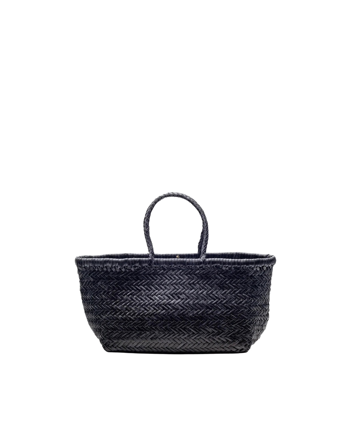 
8811 BAMBOO TRIPLE JUMP SMALL  3X JUMP DESIGN BASKET 40X19X15 CM – Black
