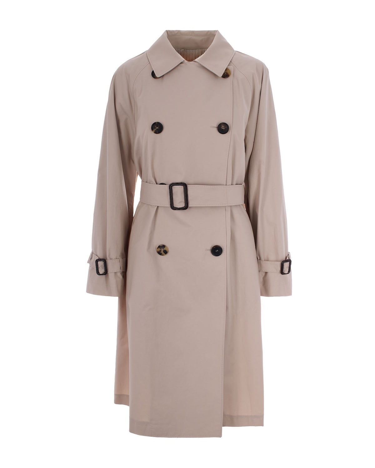 
Water-Repellent Trench Coat – Natural