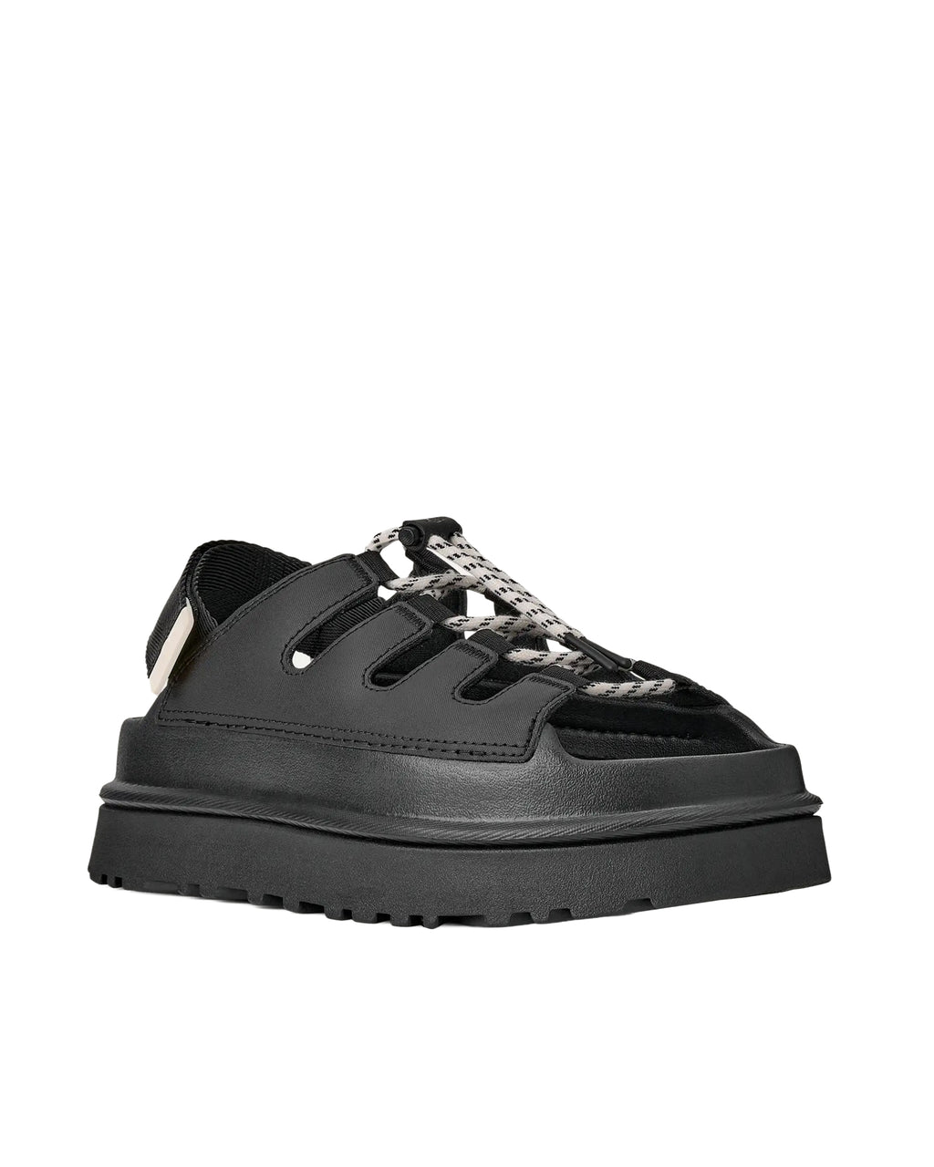 GoldenGlow Toggle Sandal – Black
